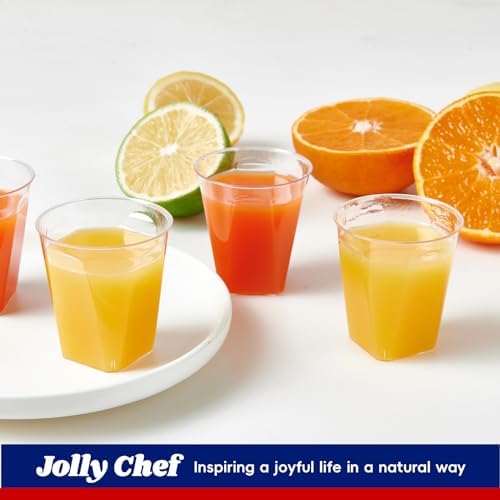 JOLLY CHEF 300 Pack 2 oz Disposable Plastic Shot Glasses, Mini Shot Cups - Image 3