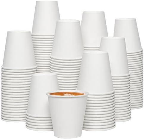 JOLLY CHEF 300 Pack Disposable Paper Coffee Cups 8 oz by JOLLYCHEF