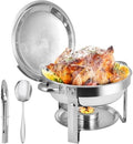 Chafing Dishes for Buffet, 6QT Stainless Steel Chafing Dish Buffet Set with Lids, Food Warmers for Parties Buffet, Buffet Servers and Warmers for Home, Christmas Gatherings, Catering Events by Homiesetify