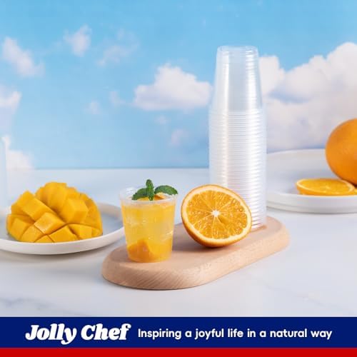 JOLLY CHEF 1200 Pack 3 oz Clear Plastic Cups, Disposable Mouthwash Cups - Image 5