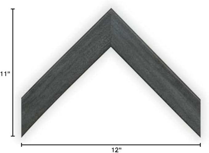 wallsthatspeak 11x12 Slate Gray Picture Frame for Puzzles Posters Photos or Artwork