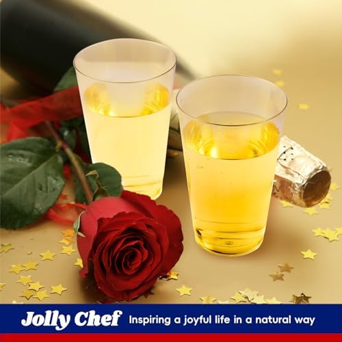 JOLLY CHEF 100 Pack 12 oz Disposable Clear Plastic Cups, Party Cups - Image 6