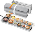 FYY Extra Long Warming Mat for Food with Heat Resistant Pad, Prevent Countertop Cracks, Rapid and Full Surface Heating, 7 Temp Settings, 6H Timer, Rollable Portable Food Warmer, Grey (45x15 inch) by FYY