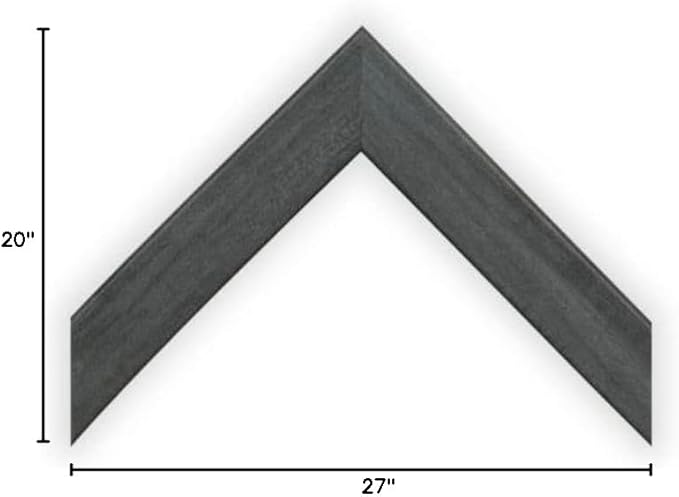 wallsthatspeak 20x27 Slate Gray Picture Frame for Puzzles Posters Photos or Artwork
