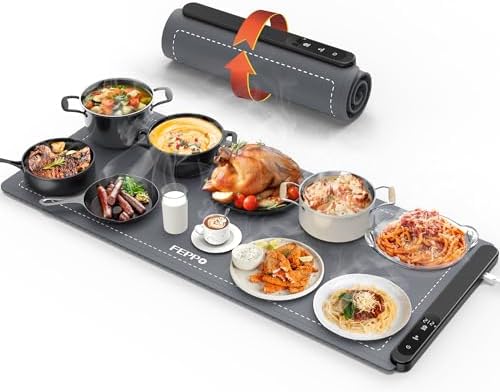 FEPPO Food Warming Mat, (XXL 36"x16") Food Warmers for Parties Buffet by FEPPO