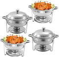 6 QT Chafing Dishes, 4PCS Premium Stainless Steel Complete Set by Unknown