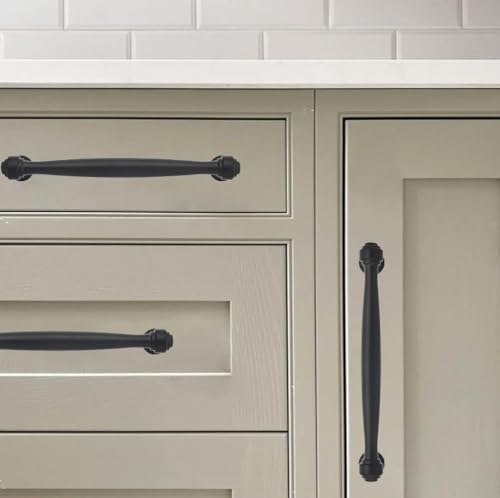 khtumeware 1 Pack Appliance Pull 18 Inch(457mm) Black Cabinet Pulls Black Kitchen Matte Black Cabinet Handles Kitchen Cabinet Hardware for Cupboard Drawer Handles Dresser Pulls