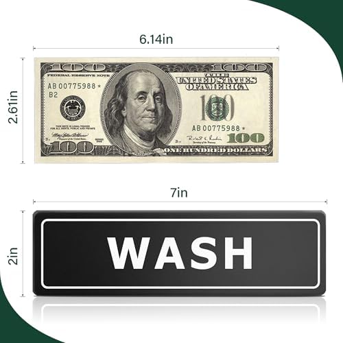 4 PK Wash Rinse Sanitize Sink Labels-Employees Must Wash Hands Sign Waterproof Sticker Signs for 3 Compartment Sinks, Restaurant Commercial Kitchen, Food Trucks, Employee Handwashing Station, Black - Image 2