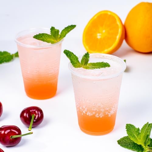 JOLLY CHEF 7 oz Clear Plastic Cups, Cold Party Disposable Cups 300 Pack - Image 5