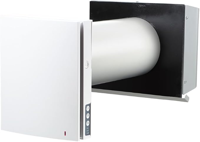 VENTS-US TwinFresh Expert RW1-85-2 V.2 Ductless Through the Wall Ventilation Fan with WiFi & Remote Control, MERV 13 Air Filtration - Great for Home Renovations, New Builds, or Tiny Homes
