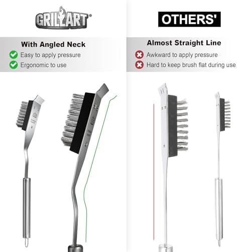 GRILLART Grill Brush and Scraper Replacement Head - 2PCS - Image 4