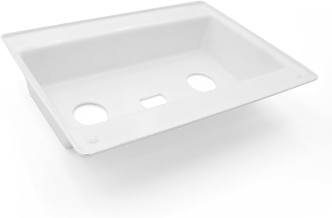 RV Faucet Bezel Stand Off Faucet Cover for Camper Van Travel Trailer Motorhome Shower Plate Replacement White
