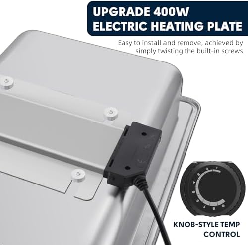 2 x 4.5QT Electric Chafing Dish, Half Size Buffet Warmer Set - Image 5