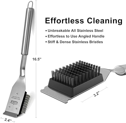 GRILLART Grill Brush and Scraper Replacement Head - 2PCS - Image 3