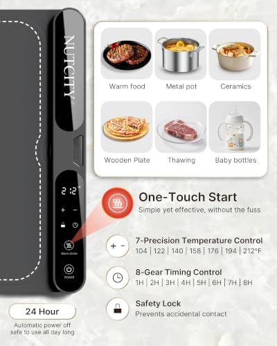 Warming Mat for Food Extra Large 47" x 15" with Insulation Pad - Image 3