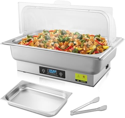 9QT Electric Chafing Dish Buffet Server with Temperature Control by THXSUN