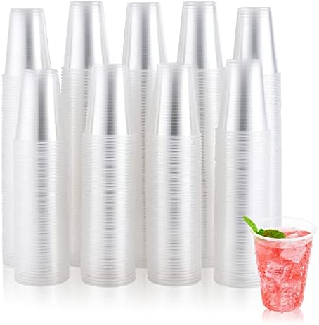JOLLY CHEF 600 Pack 9 oz Disposable Clear Plastic Cups, Drinking Cups by JOLLYCHEF