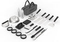 Cuisinart 24-Piece Griddle Tool Set with Storage Tote, Stainless Steel Flat Top Grill Accessories with Spatulas, Melting Dome, Smash Burger Press, Scraper & Tongs, Perfect for BBQ, Tailgates, Camping by Cuisinart