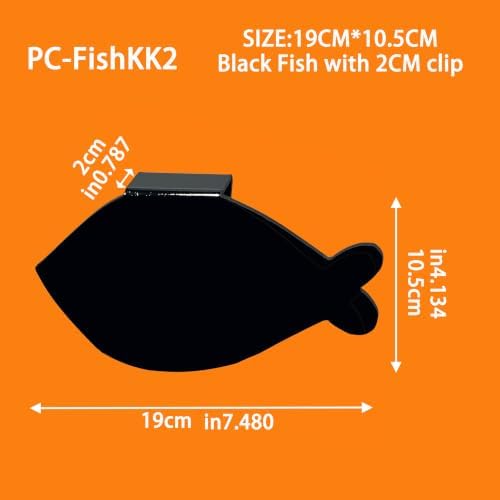 5PCS 2cm clip Fish Mini Chalkboard Signs, Reusable and Reserved Table Signs,Labels for Party Buffet, Easy to Write and Wipe Out, Catering Supplies Buffet Display, Place Cards，Ideal for Retail Pricing - Image 2