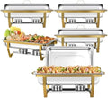 5 Pack Chafing Dishes for Buffet, 8QT Chafing Dish Buffet Sets by PRIJESSE