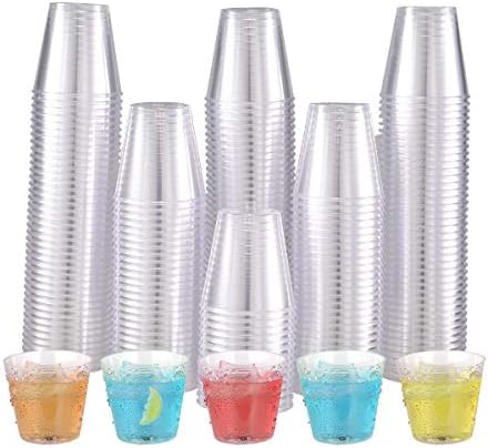 JOLLY CHEF 500 Pack 2 oz Disposable Plastic Shot Glasses, Mini Shot Cups by JOLLYCHEF