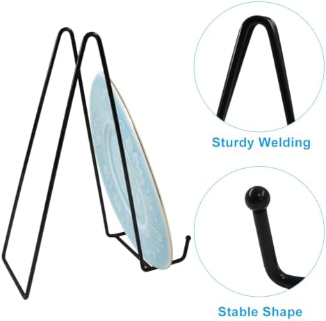 2 Pcs 12 Inch Black Plate Stands for Display - Image 4