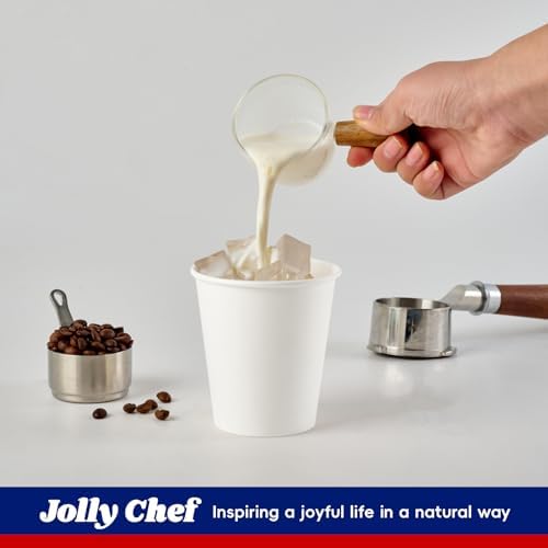 JOLLY CHEF Disposable Coffee Cups and Bowls, 10 in Paper Plates 140 Count, Versatile Hot/Cold Beverage 10 oz Paper Cups 300 Pack for Water - Image 5