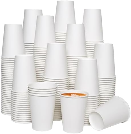 JOLLY CHEF 1000 Pack Disposable Paper Coffee Cups 12 oz by JOLLYCHEF