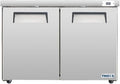 Frigos FG-UCRF-48 48" 2 Door Undercounter Refrigerator Silver - Standing Refrigerator Ideal for Commercial Kitchen - LED Lighting Included Liftgate