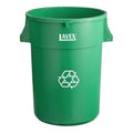 44 Gallon Commercial Recycling Container, Round, Green, NSF Listed, Stackable, 31.5 Inches Height