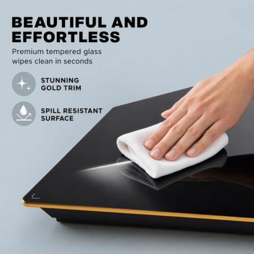 Alpha Living GW-P4 Food Warming Mat – Tempered Glass Top Warming Tray Food Warmers for Parties Buffet – 3 Heat Settings – Child Lock and Timer Functions – Anti-Slip Feet - Image 6