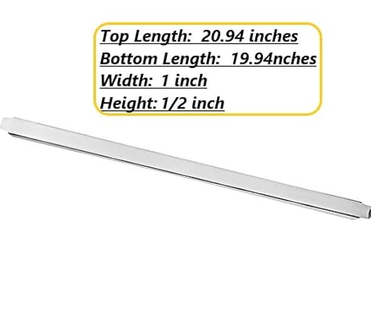 (Set of 12) 20" Stainless Steel Steam Table Adapter Bars – Hotel Pan Divider for Full & Fractional Size Pans, Commercial Food Service Use (12, 21 inches Long)