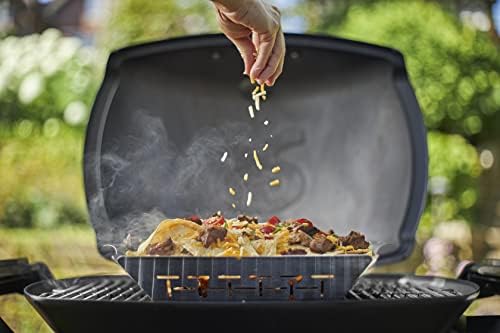 Weber® Deluxe Grilling Basket, Stainless Steel for Gourmet Grilling - Image 2