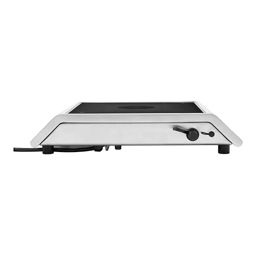 Vollrath MPI4-1440S Countertop Medium-Power 4-Series Induction Range with Temperature Control Probe, Stainless Steel, 120v