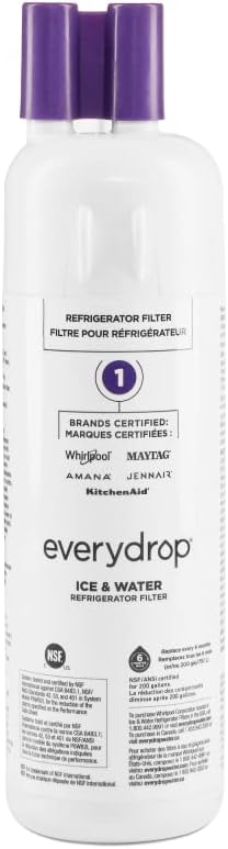 Everydrop by Whirlpool Ice and Water Refrigerator Filter 1, EDR1RXD1, Purple (Pack of 2)