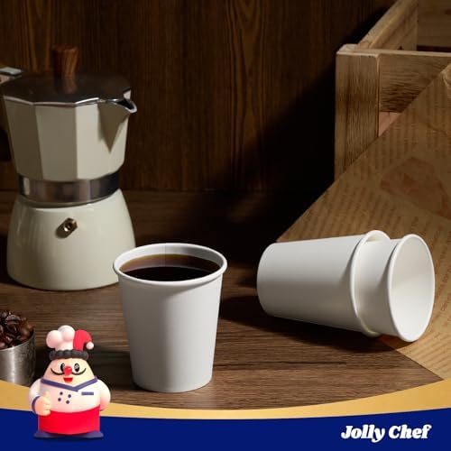 JOLLY CHEF 5 oz Disposable Paper Coffee Cups 600 Pack - Image 3