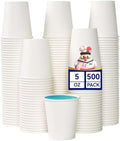 JOLLY CHEF 5 oz Paper Cups, White 500 Count Disposable Bathroom Mouthwash by JOLLYCHEF