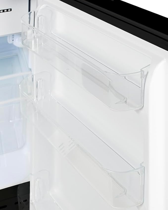 ACCUCOLD 20" Refrigerator - Freezer, Built-in, Undercounter, Breakroom, General Purpose, 2.68 cu.ft. Capacity, ADA Compliant, Black - ADA302BRFZLHD (Left Handed Door Swing)