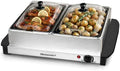 Elite Gourmet EWM-6122X Dual Buffet Server, 2 x 2.5 Qt, Stainless Steel by EliteGourmet
