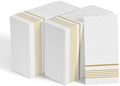 600 Gold Disposable 3 Ply Paper Dinner Napkins, Guest Hand Towels by JOLLYCHEF