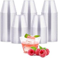 JOLLY CHEF 100 Pack 5 oz Clear Plastic Cups, Plastic Shot Glasses by JOLLYCHEF