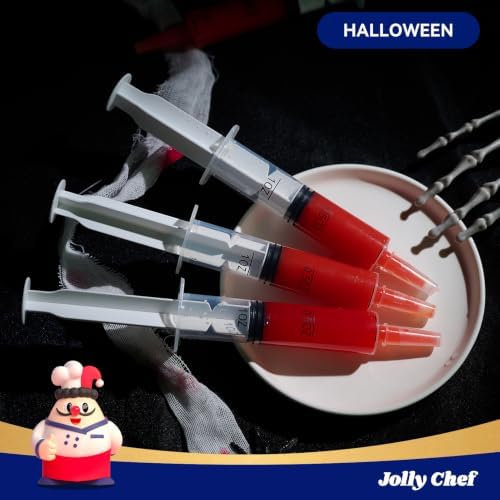 JOLLY CHEF 60 Pack Jelly Shot Syringes with Lid 1.5 oz Medium Container - Image 2