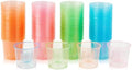 200 Disposable Bomber Cups, 4oz Plastic Shot Glasses, Assorted Colors by JOLLYCHEF