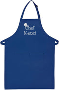 Made in the USA Personalized Embroidered Premium Adult Apron for Men Women Fathers Mothers Day Kitchen BBQ Grilling Gift