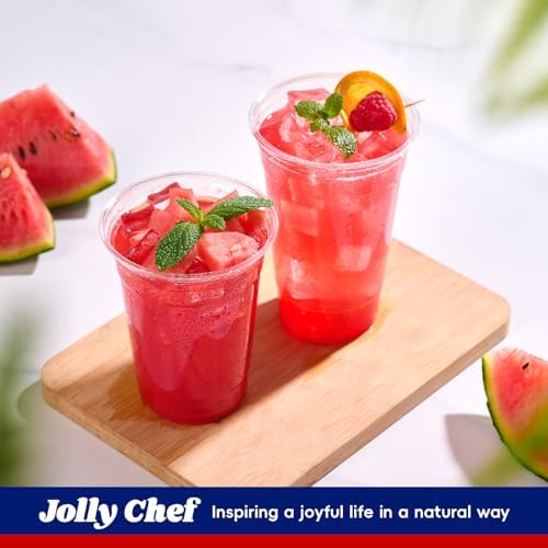 JOLLY CHEF 16 oz Plastic Cups, 1000 Pack Disposable Clear Drinking Cups - Image 6