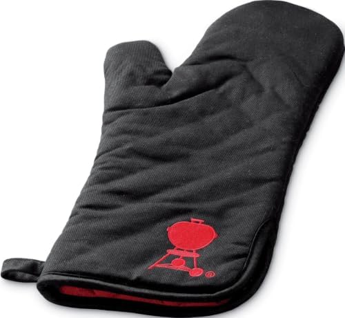 Weber® Barbecue Mitt with Red Kettle Embroidery by Unknown
