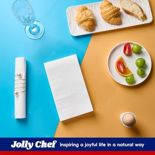 600 White Disposable 3 Ply Paper Dinner Napkins, Guest Hand Towels - Image 7