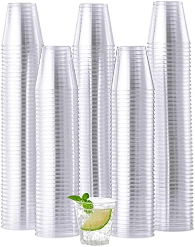 JOLLY CHEF 500 Pack 1.5 oz Plastic Shot Glasses, Disposable Hard Cups by JOLLYCHEF