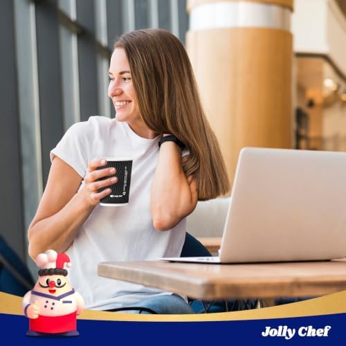 JOLLY CHEF Paper Coffee Cups 8 oz 120 Pack Insulated Paper Cups Black - Image 6