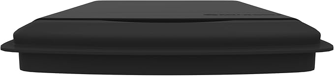 Rev-A-Shelf 50 Qt Under Sink Garbage Can Lid for Base Kitchen and Bathroom Cabinet, Replacement Plastic Trash Bin Lid Only, Black, RV-50-LID-18-1-40